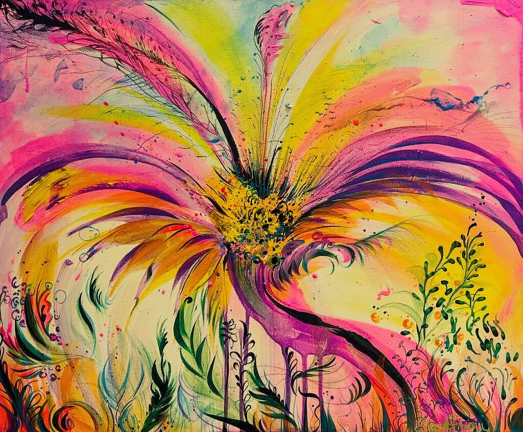 sara-priori-pittrice-quadro-fenice-60x50